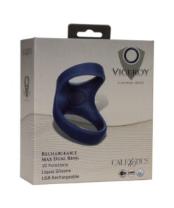 Viceroy Silicone Rechargeable Max Dual Ring - Blue