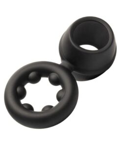 Alpha Liquid Silicone Dual Magnum Ring - Black