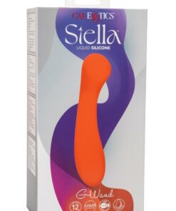 Stella Liquid Silicone G-Wand Rechargeable Vibrator - Orange