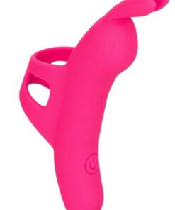 Neon Vibes The Flirty Vibe Rechargeable Silicone Finger Vibrator - Pink