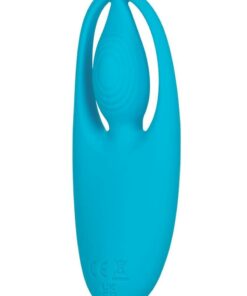 Neon Vibes The Orgasm Vibe Rechargeable Silicone Finger Vibrator - Blue