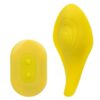 Neon Vibes The Secret Vibe Rechargeable Silicone Vibrator With Remote Control - Yellow