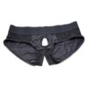 Strap U Lace Envy Black Crotchless Panty Harness - XXXLarge - Black