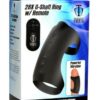 Trinity Men 7X G-Shaft Silicone Rechargeable Cock Ring with Remote Control - Black