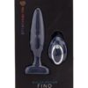 Nu Sensuelle Andii Fino Roller Motion Rechargeable Silicone Anal Plug with Remote Control - Navy Blue