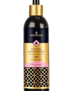 Sensuva Natural Water Based Cotton Candy Flavored Lubricant 8oz