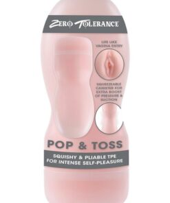 Zero Tolerance Pop and Toss Realistic Pussy Stroker - Vanilla
