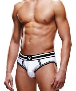 Prowler White/Black Open Brief - Large