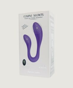 Couples Secrets 2 Silicone Vibrator with Remote Control - Purple