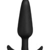In a Bag Silicone Anal Plug 3in - Black