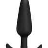 In a Bag Silicone Anal Plug 4in - Black