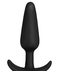 In a Bag Silicone Anal Plug 4in - Black