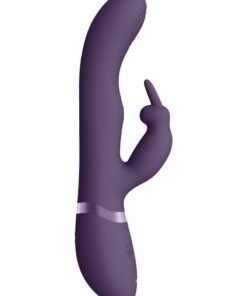 Vive May Dual Pulse-Wave and Vibrating C-Spot and G-Spot Rechargeable Silicone Rabbit - Purple