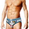 Prowler Bears with Hearts Brief - XXLarge - Blue