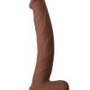 Realcocks Dual Layered Bendable Dildo 10in - Chocolate
