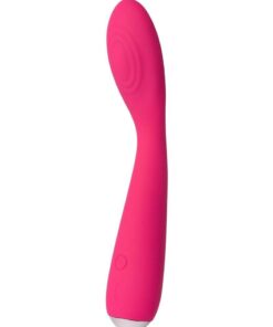 Svakom Iris Silicone G-Spot Rechargeable Vibrator - Plum Red/Silver