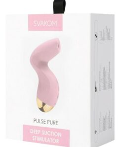 Svakom Pulse Pure Silicone Clitoral Stimulator - Pink/Silver