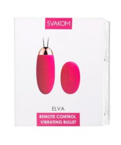 Svakom Elva Remote Control Bullet Vibrator - Plum Red/Gold
