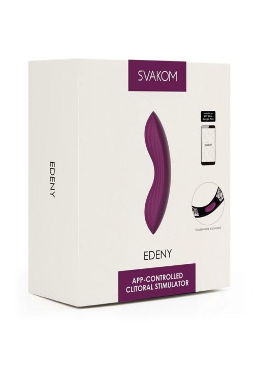 Svakom Edeny Interactive Silicone Clitoral Stimulator - Violet