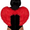 Marabou Trim Wings - O/S - Red
