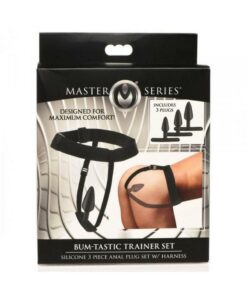 Master Series Bum-Tastic Trainer Silicone Pegging Set (3 Piece) - Black