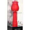 Inmi Bloomgasm Racy Rose Thrusting and Licking Rose Rechargeable Silicone Vibrator - Red