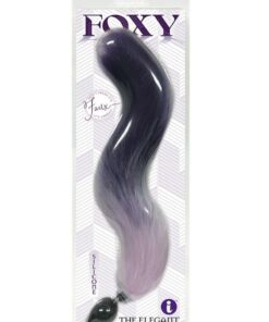 Foxy Silicone Fox Tail Butt Plug - Purple