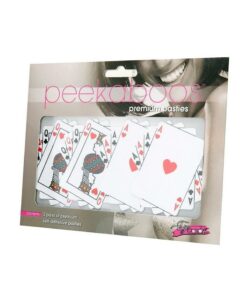 Peekaboo Queens and Aces Pasties - White