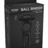 Decadence Ball Binder Silicone Vibrating Cock and Ball Ring - Black