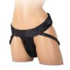 WhipSmart Double Penetration Jock Strap Harness - One Size - Black