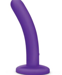 WhipSmart Rechargeable Silicone Slimline Dildo 5in - Purple