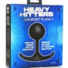 Heavy Hitters Comfort Plugs Premium Silicone Weighted Round 4.4in - Black