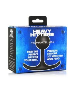 Heavy Hitters Comfort Plugs Silicone Weighted Round Plug 3.3in - Black