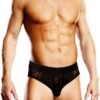 Prowler Lace Open Brief - Large - Black
