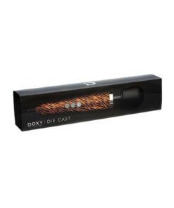 Doxy Die Cast Wand Plug-In Vibrating Body Massager Metal - Tiger Pattern
