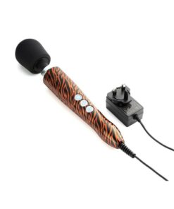 Doxy Die Cast Wand Plug-In Vibrating Body Massager Metal - Tiger Pattern