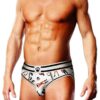 Prowler Spring/Summer 2023 Leather Pride Open Brief - Small - White/Black