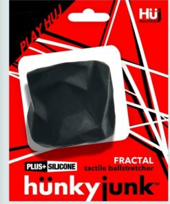 Hunkyjunk Fractal Tactile Ballstretcher - Tar Ice Black