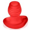 Glowhole 1 Hollow Buttplug with LED Insert - Small - Red Morph