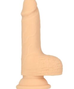 Naked Addiction Silicone Rechargeable Thrusting Dildo with Remote Control 6.5in - Vanilla