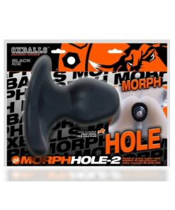 Morphhole 2 Gaper Plug - Large - Black Ice