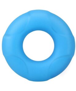 Rock Solid Lifesaver Glow in the Dark Silicone Cock Ring - Blue