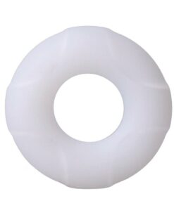 Rock Solid Lifesaver Silicone Cock Ring - White