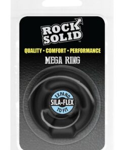 Rock Solid The Mega Ring Silicone Cock Ring - Black