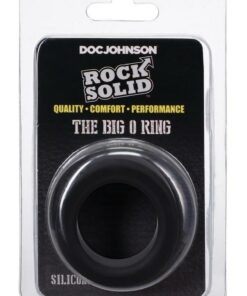 Rock Solid The Big O Silicone Cock Ring - Black
