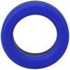 Rock Solid The Big O Silicone Cock Ring - Blue/Black