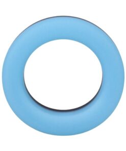 Rock Solid The Big O Glow in the Dark Silicone Cock Ring - Blue/Black