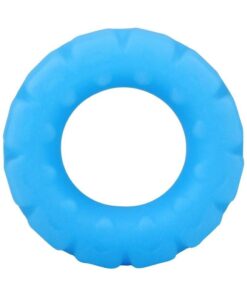 Rock Solid The Tire Silicone Glow in the Dark Cock Ring - Blue