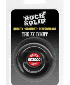Rock Solid The 2X Donut Cock Ring - Black