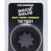 Rock Solid The Twist Silicone Cock Ring - Black